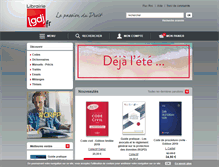 Tablet Screenshot of lgdj.fr